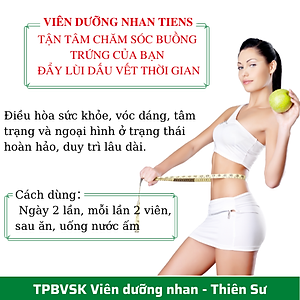 Thực Phẩm Bảo Vệ Sức Khỏe Thiên Sư - Viên Dưỡng Nhan - Điều hòa khí huyết, điều hòa tử cung, Chăm sóc buồng trứng của bạn, đẩy lùi dấu vết thời gian