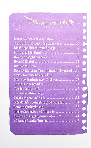 Sách Bữa Tiệc Triết Học - Triết Học Ứng Dụng Cho Mọi Lứa Tuổi - Thành Công Và Thất Bại
