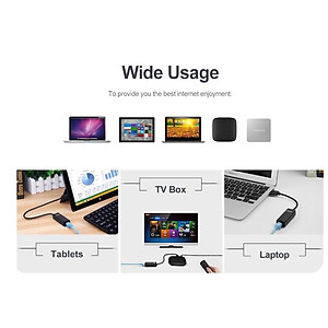 Cáp chuyển đổi USB 2.0 to LAN/RJ45/Ethernet Unitek Y-1468BK - Hàng chính hãng