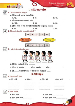 Bộ Đề Kiểm Tra, Đánh Giá Năng Lực Toán 2 - Tập 1 (Tái Bản 2020)