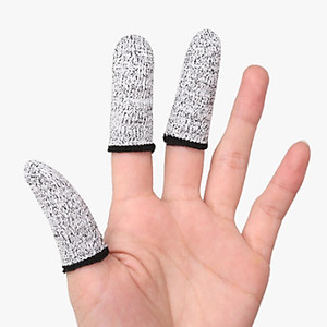 8pcs Reusable Finger Cots Cut Resistant Protection Fingertip Sleeves Caps Covers