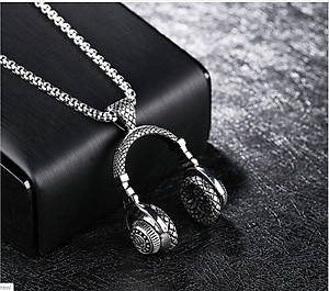 Dây chuyền vòng cổ nam hình headphone ngỗ nghĩnh
