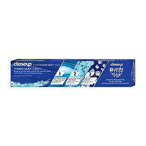Combo 3 Kem đánh răng Closeup thơm mát bất tận tinh thể băng tuyết 230g