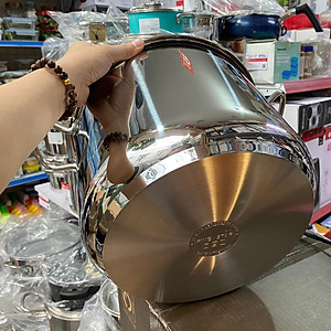 Nồi Inox 304 3 Đáy Roman Fivestar Nắp Inox Thân Cao