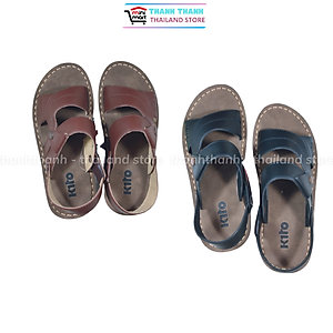 Dép Thái Lan nam quai Da dây chéo KITO A02M , Dép sandan quai da dành cho nam