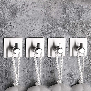 Combo 4 móc dán tường inox 304 HOBBY Home Decor TV160-4 có keo dán