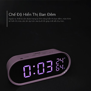 Đồng Hồ Để Bàn Thông Minh ARIZE Bandiz Mirror Digital Desk Clock - Hàng Chính Hãng