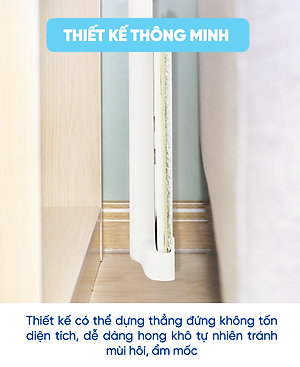 Cây Lau Nhà MyJae Đài Loan Sợi Microfiber Tự Vắt Kháng Khuẩn Ag+ 120cm