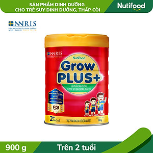 Sữa bột Nutifood GrowPLUS+ Suy Dinh Dưỡng (Đỏ) 2+ Lon 850G