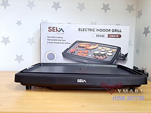 Bếp Nướng Điện Không Khói Cao Cấp Seka SK540 Công Suất 1800W, Vỉ Nướng Nhôm Phủ Chống Dính - Hàng Chính Hãng