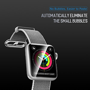 Bộ 2 miếng dán màn hình silicon chống trầy cho Apple Watch 38mm hiệu Rock Hydrogel (chống trầy, chống bụi, chống thấm, độ trong tuyệt đối) - Hàng chính hãng