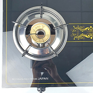 Bếp Ga Đôi RAIDEN Mặt Kiếng Cường Lực Khung Inox Bền Bỉ-Hàng Chính Hãng