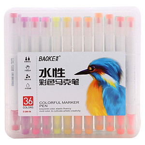 Viết Lông 36 Màu Baoke BK 289-36 (Tặng Kèm Dây Móc)