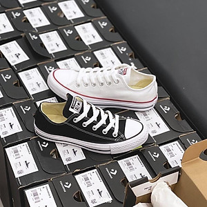 Chuck Taylor Classic Black Canvas Low | Giày Thể Thao Đen Cổ Thấp M9166C