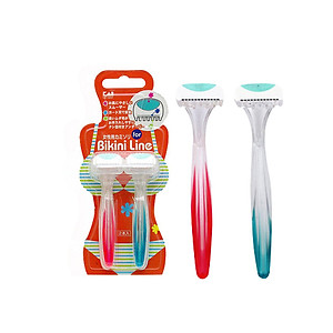 Set 02 chiếc Dao cạo vùng kín Kai Bikini Line - Hàng nội địa Nhật Bản 