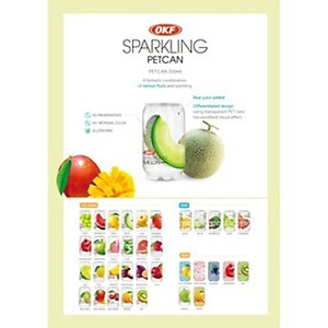 Nước ngọt có ga vị Dưa hấu 350ML OKF Hàn Quốc