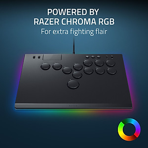 [NEW] Razer Kitsune - All-Button Optical Arcade Controller for PS5™ and PC (Bộ điều khiển Arcade) | Low-Profile Optical Switches | Slim Form Factor | Removable Top Plate | Chroma RGB Lighting | USB Type C