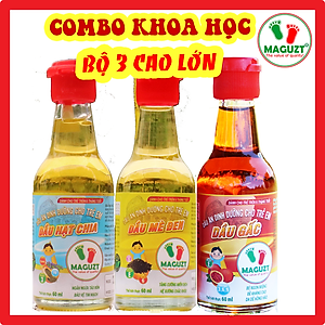 Bộ 3 Dầu Ăn Dặm cho Bé Cao Lớn Maguzt ( Tặng Quà)