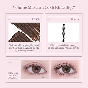 Mascara Chuốt Dày Mi Định Hình Mi Tốt Mude Inspire Volume Curling Mascara (8ml)