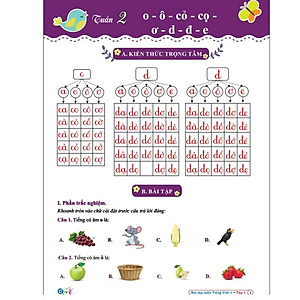 Sách - Combo Bài Tập Tuần và Đề Kiểm Tra lớp 1 - Toán và Tiếng Việt học kì 1 - Cánh diều (4 cuốn)