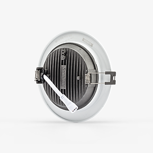 Đèn âm trần Downlight Đổi màu Viền Bạc D AT10L ĐM 110 9W 