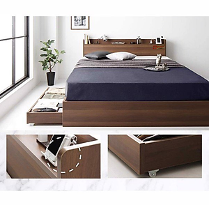 [Kèm Ảnh Thực Tế - Miễn phí vận chuyển & Lắp đặt] GIƯỜNG NGỦ GỖ CÔNG NGHIỆP CAO CẤP OHAHA-002