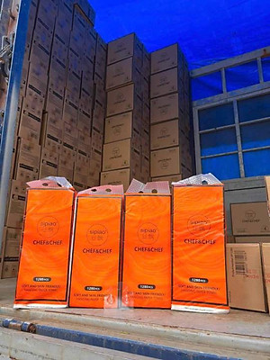 Khăn giấy 4 lớp Chef&Chef treo tường dạng rút tiết kiệm, an toàn, tiện lợi (Thùng 4 bịch)