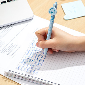 [Sơn Tùng M-TP Collection] Bút Bi Nước Mực Gel Bấm Ngòi 0.5 Nhanh Khô Siêu Mướt Nhiều Mực BST Limited Deli - Viết Bi Học Sinh Văn Phòng - EG17-BL