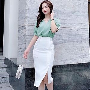 Áo kiểu nữ kết cườm sang trọng - thích hợp mặc đi làm, đi tiệc