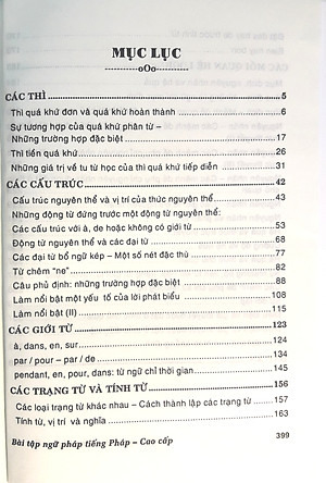 Bái tập ngữ pháp tiếng pháp theo chủ đề ( trình độ cao cấp )