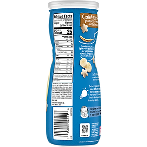 Thực Phẩm Bổ Sung Bánh Ăn Dặm Gerber Puffs vị Chuối 42g dành cho trẻ trên 8 tháng tuổi