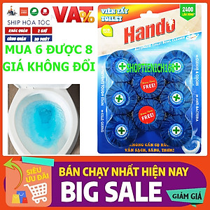 Vỉ 6 viên tẩy và làm thơm toilet Hando Lavender