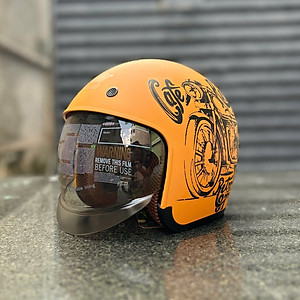 Nón bảo hiểm 3/4 ROYAL M139 có kính âm V7 NHÁM