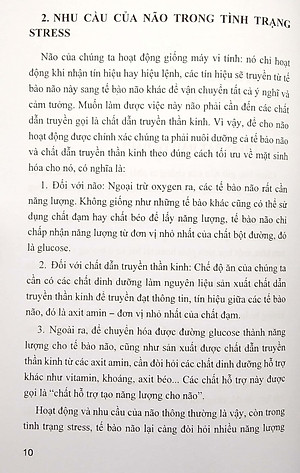 Chế Độ Ăn Bổ Trí Não Giảm Stress