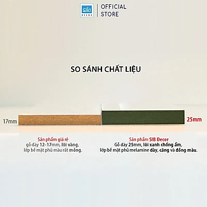 Bộ 2 Kệ Gỗ Thanh Ngang Trang Trí Treo Tường Màu Trắng Gỗ Chống Ẩm Dày 25mm SIB Decor KT005