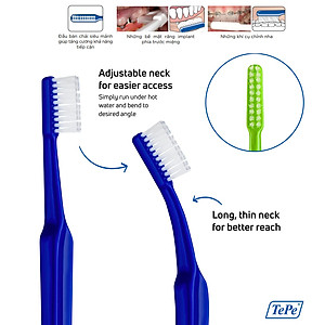 Bàn chải đánh răng chuyên biệt cho người niềng răng, chỉnh nha Tepe Implant Orthodontic - Nhập Khẩu Thuỵ Điển