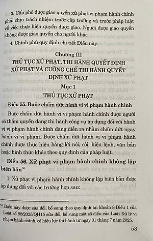 Luật Xử Lý Vi Phạm Hành Chính ( Sửa Đổi, Bổ Sung Năm 2025 )
