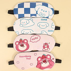 Tấm Che Bịt Mắt Có Túi Gel Làm Mát Giảm Căng Thẳng Kích thước 19x10 cm- Giao ngẫu nhiên