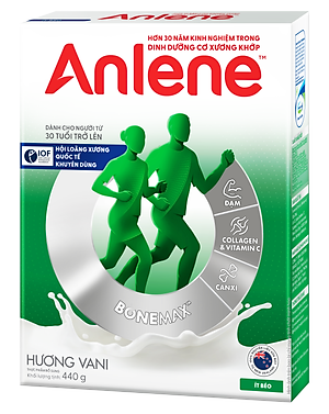 Sữa Bột Anlene Hương Vanilla (Hộp Giấy 440g)