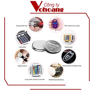 Vỉ 5 Viên Pin CR2032 Panasonic ( CR-2032/5BE x 1 Vỉ ) Lithium 3 V