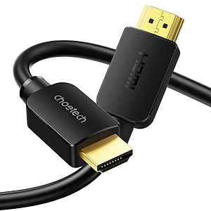 Dây Cáp HDMI 2.1 CHOETECH XHH03-BK Dài 2M Phân Giải Tối Đa 8K 48Gbps, 4K 120Hz Dùng Cho Tivi/Laptop/Playstation/PC - Hàng Chính Hãng