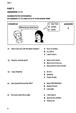 Cambridge Key English Test 3 with Answers 