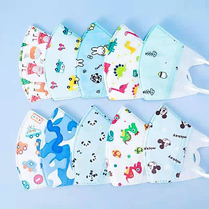 Khẩu trang cho bé, Khẩu trang trẻ em bé trai và bé gái nhiều họa tiết 0-12 tuổi bảo vệ đường hô hấp cho bé – SM017