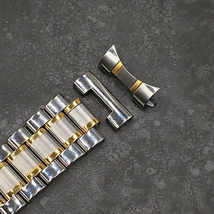 Dây Đeo Đồng Hồ Thép Không Gỉ Đúc Đặc Có Đầu Bo Cong Size 20mm 22mm