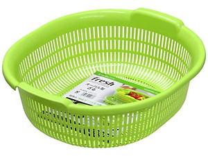 Rổ nhựa Oval Sanada Seiko 5.3L làm từ nhựa PP cao cấp bền đẹp & an toàn - made in Japan
