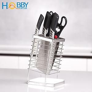 Kệ để dao kéo nhà bếp inox 304 có khay hứng nước Hobby Home Decor DD25