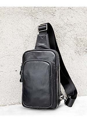 Túi đeo ngực, đeo chéo nam da bò cao cấp BHM7592