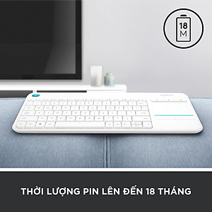Bàn Phím Không Dây Logitech K400 PLUS - Hàng Chính Hãng