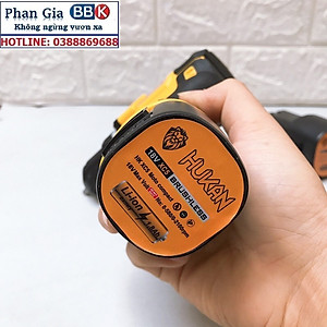 Máy Khoan Pin Hukan 18V  KHÔNG CHỔI THAN Tặng Kèm 23 Chi Tiết