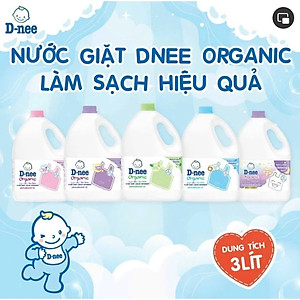 Nước giặt Dnee 3000ml xanh/hồng/trắng - Thái Lan